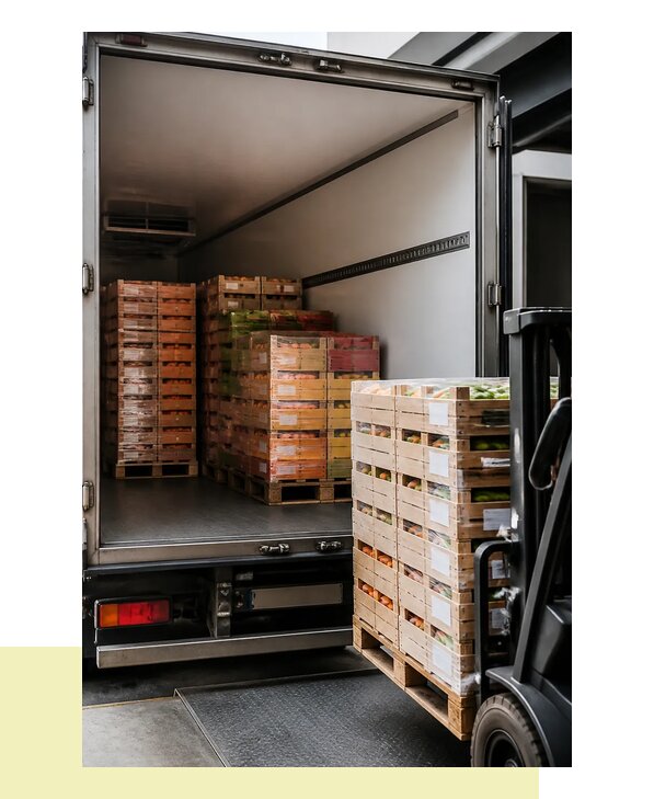 Перевозка сельхозпродукции на паллетах с доставкой в Коломну